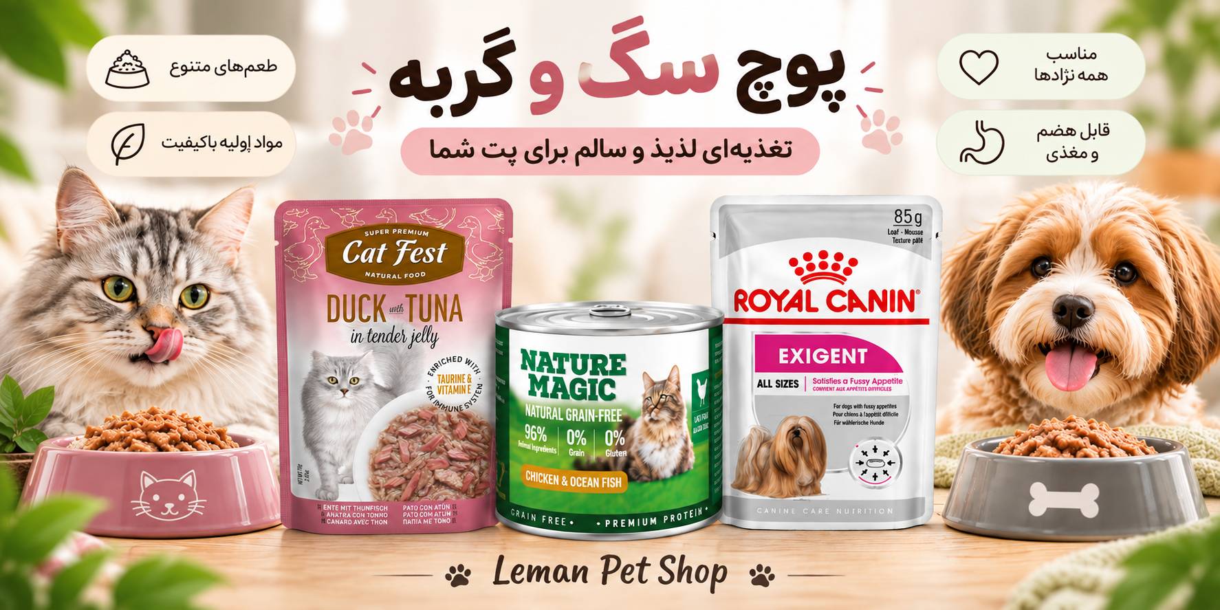 پوچ بهتر است یا کنسرو ؟ کدام برای گربه بهتر است؟