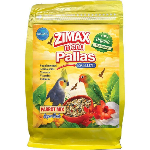 غذای انواع طوطیسانان زیماکس پالاس (Zimax Pallas Parrot Mix) | مناسب کاسکو، عروس هلندی، شاهطوطی و ملنگو