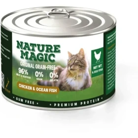 خرید کنسرو گربه نیچر مجیک Nature Magic طعم مرغ و ماهی کاد