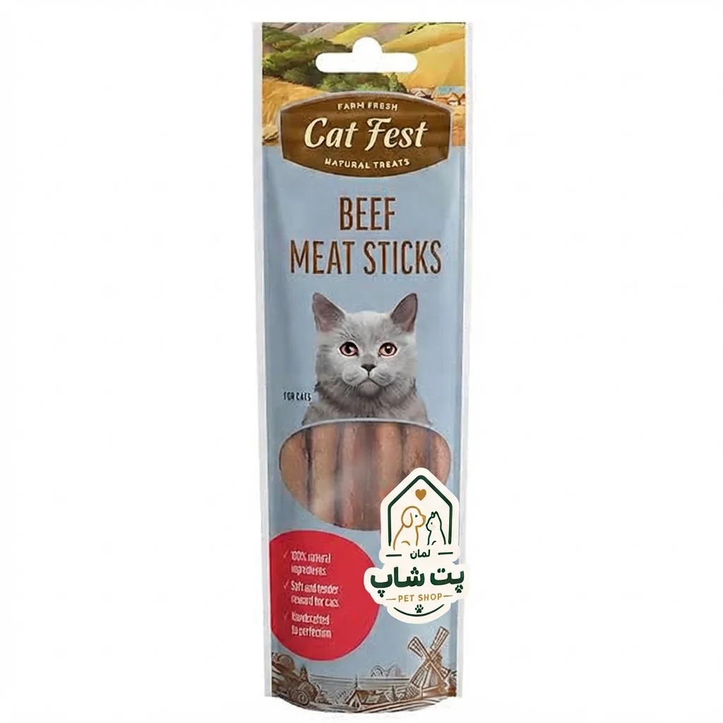 تشویقی مدادی گربه کت فست (Cat Fest) با طعم گوشت