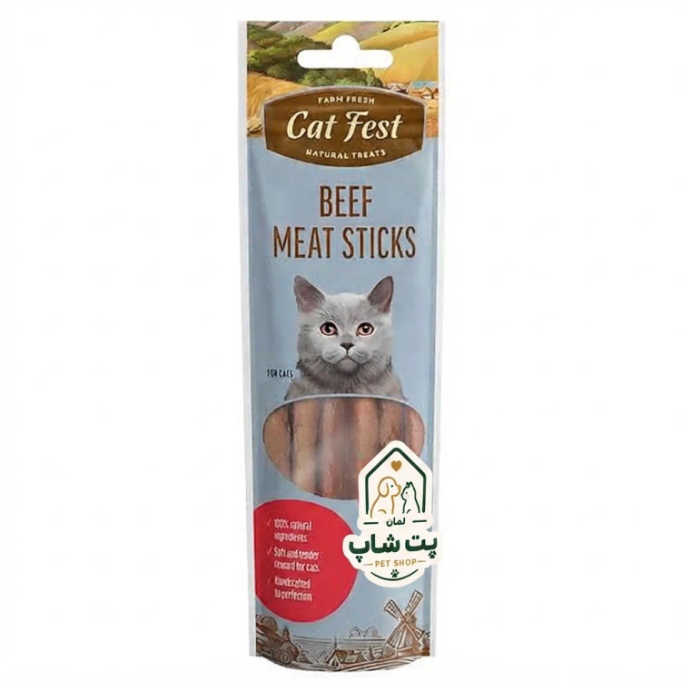 تشویقی مدادی گربه کت فست (Cat Fest) با طعم گوشت