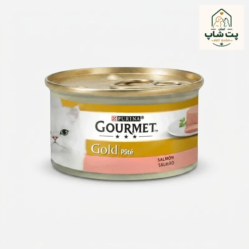 کنسرو گربه گورمت گلد پته با طعم سالمون ۸۵ گرمی