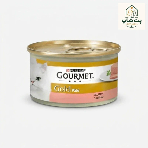 کنسرو گربه گورمت گلد پته با طعم سالمون ۸۵ گرمی